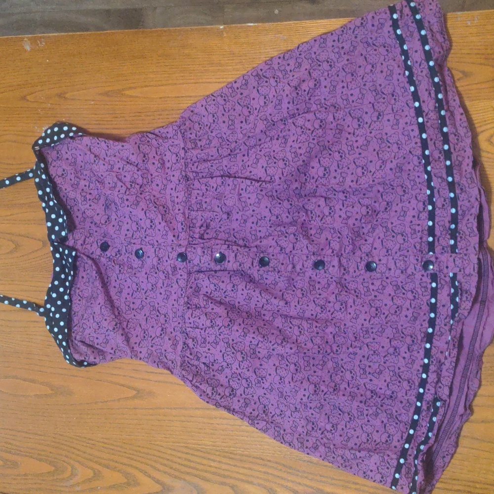 Purple Polka Dot Women's Dress